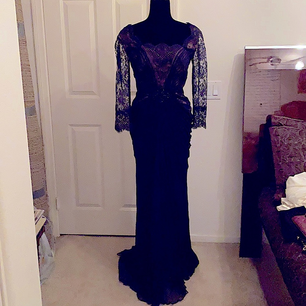 Long sleeve formal dress